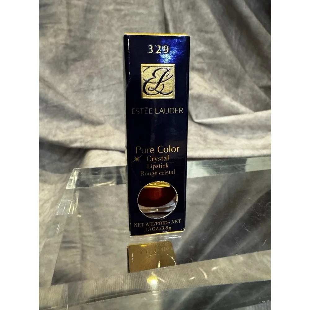 ESTEE LAUDER‎ * CHERRY BLAST# 329 PURE COLOR CRYSTAL LIPSTICK NIB Discountiued